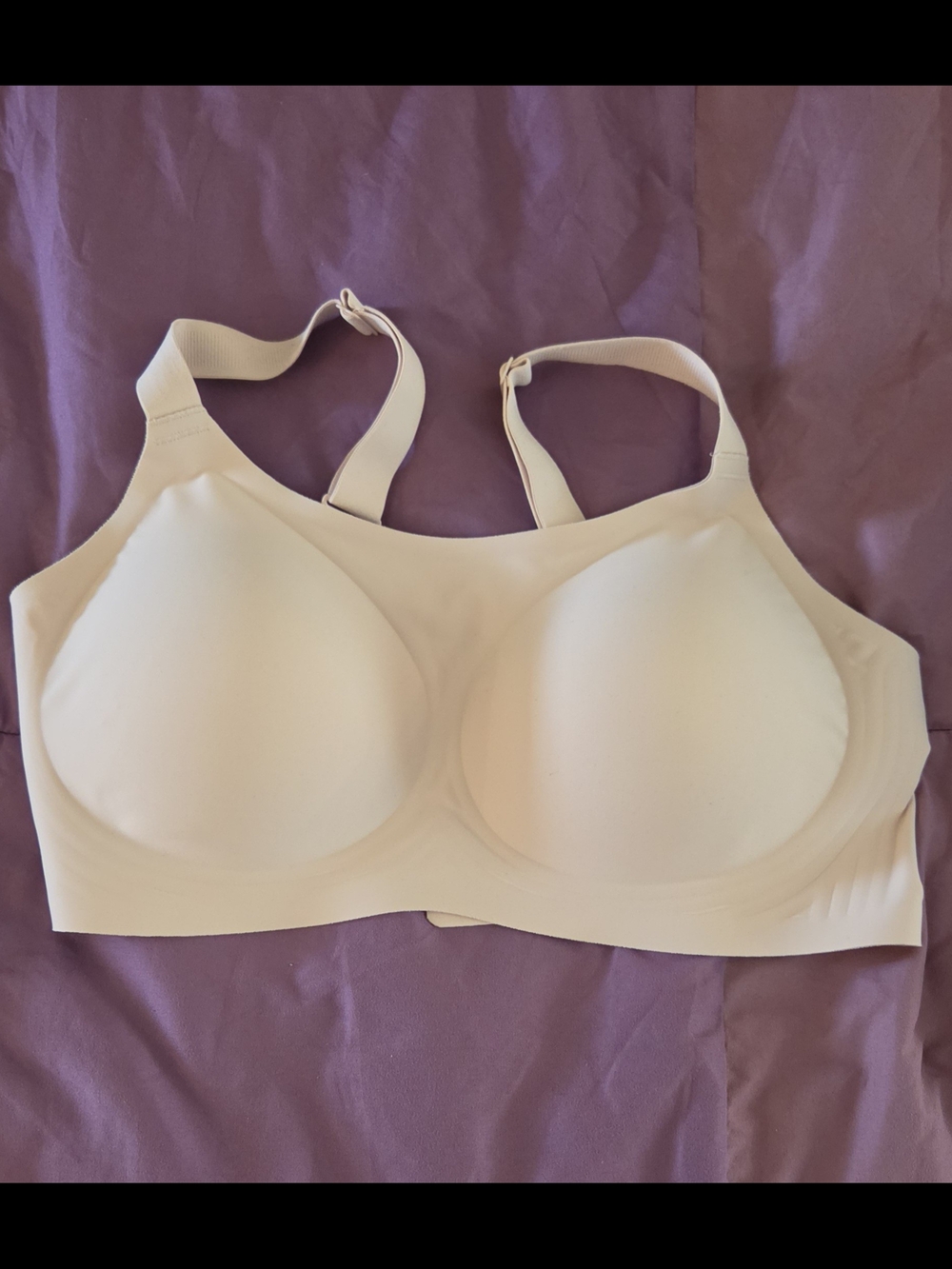 Smooth light pink Wireless Comfort Bra with Molded Cups XL